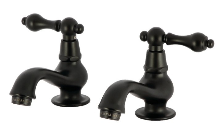 Kingston Brass KS1100AL Heritage Basin Tap Faucet, Matte Black