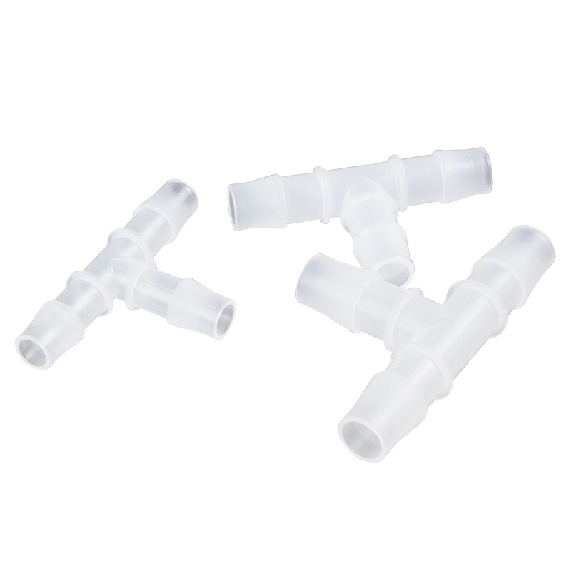 T-Piece Hose Pipe Tube Plastic Connector Tube Pipe Hose Joiner Tubing 1.6-15.8mm