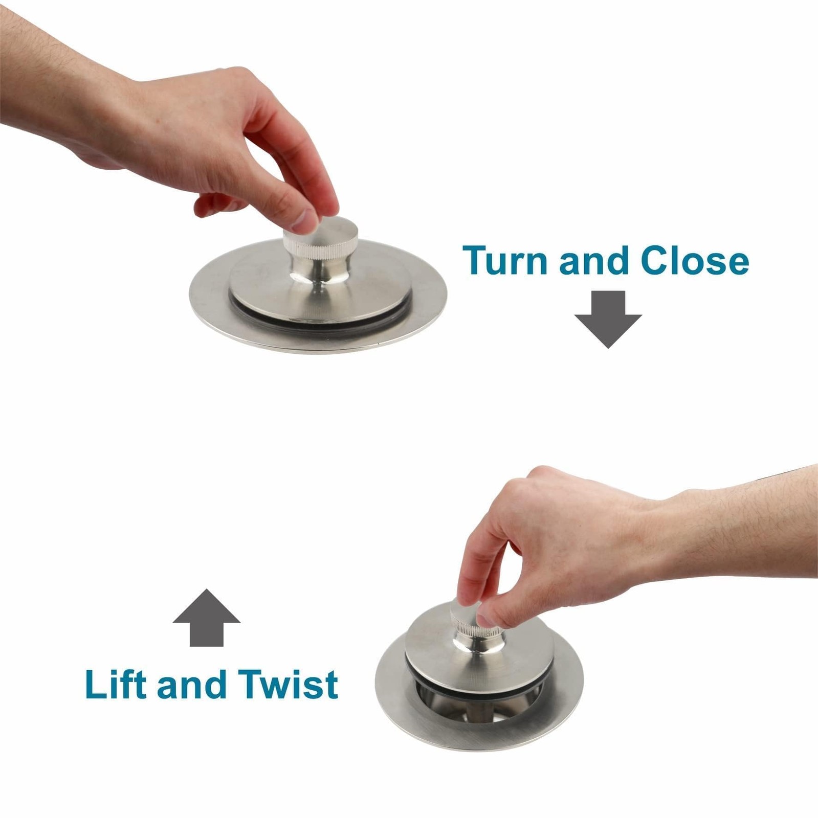 Tub Drain and Overflow Kit with Single Hole Faceplate, Brushed