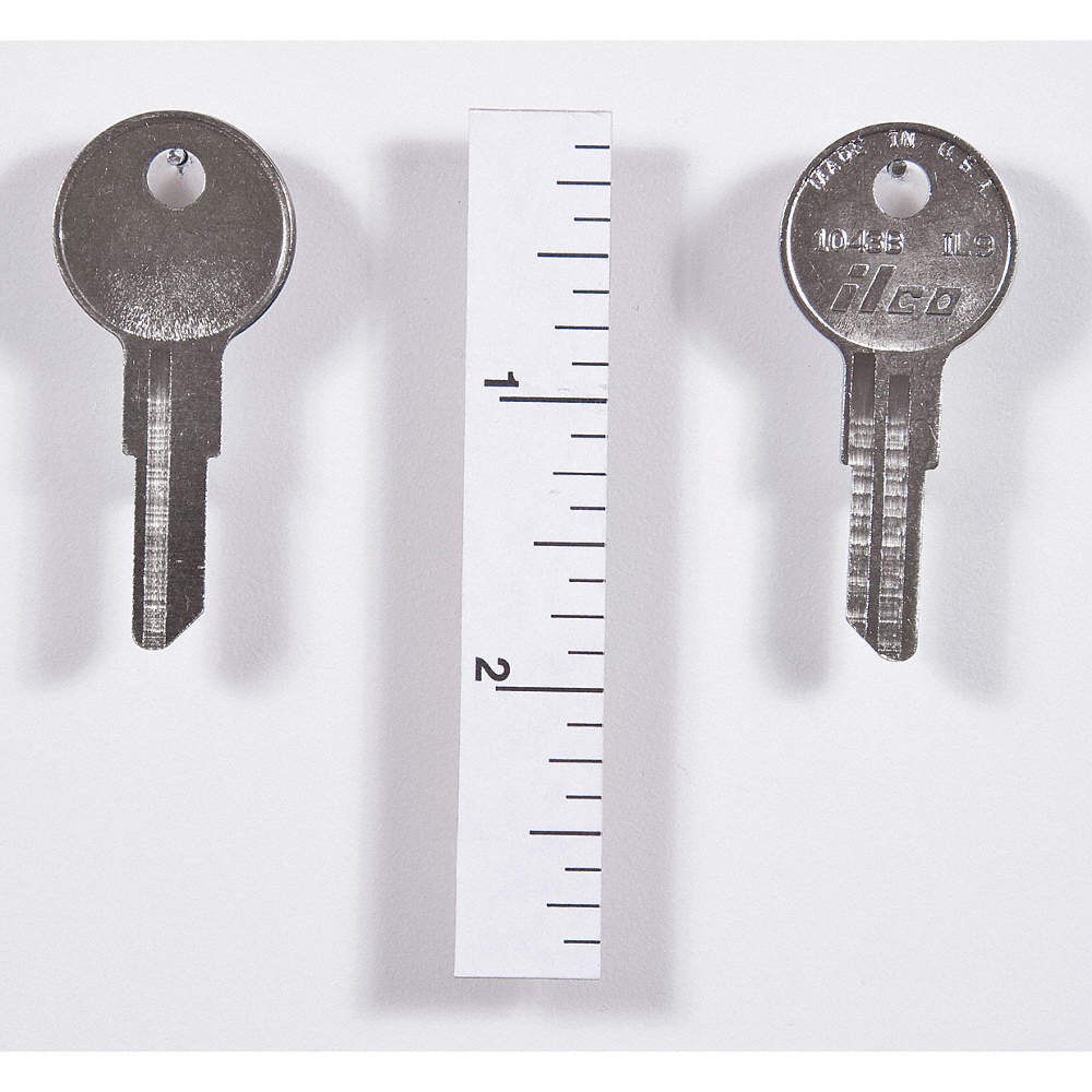 KABA ILCO 1043B-IL9 Key Blank, IL9,Brass, PK10 2GVK9