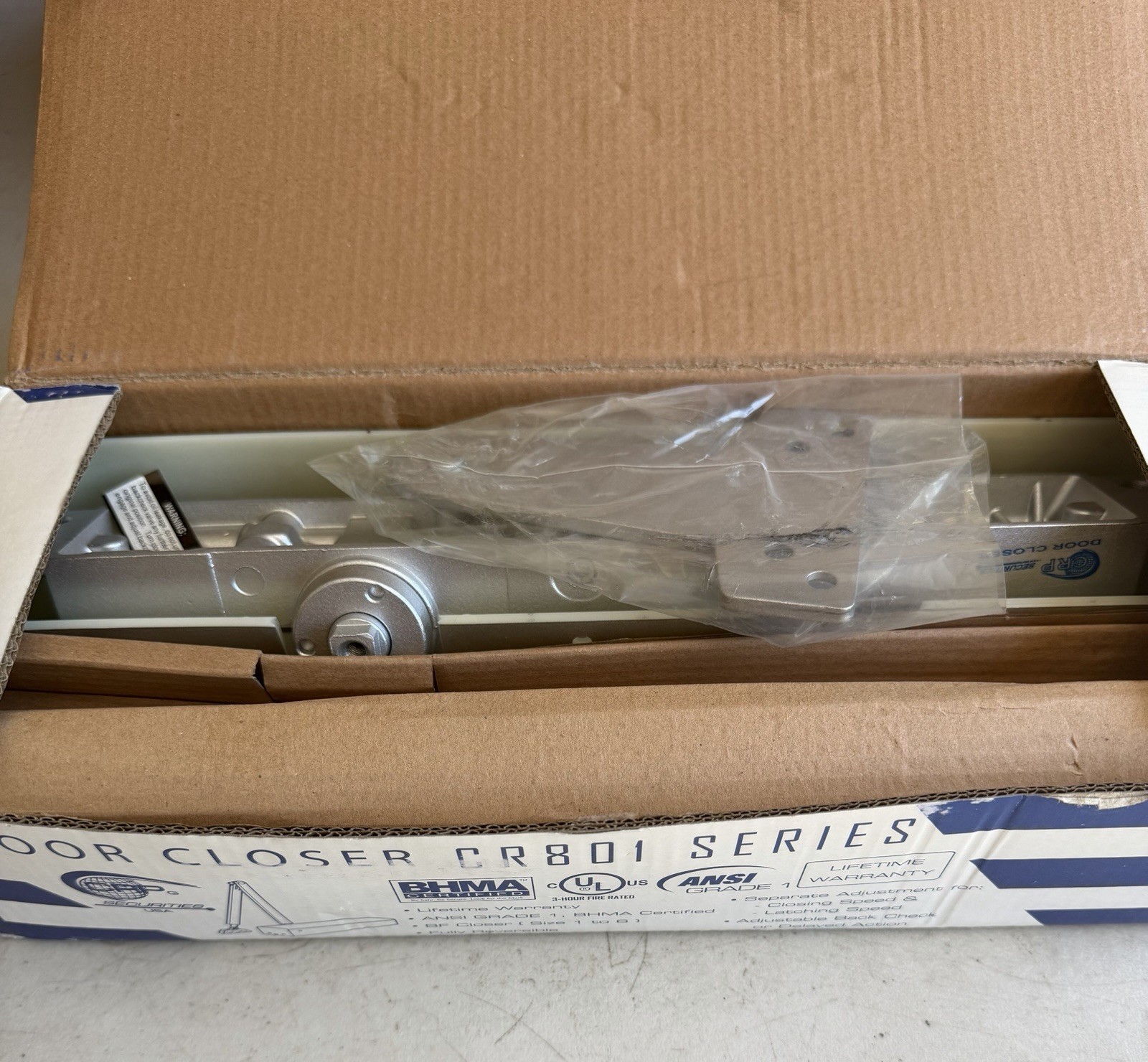 Cal-Royal Door Closer CR801 ALUM Size 1-6