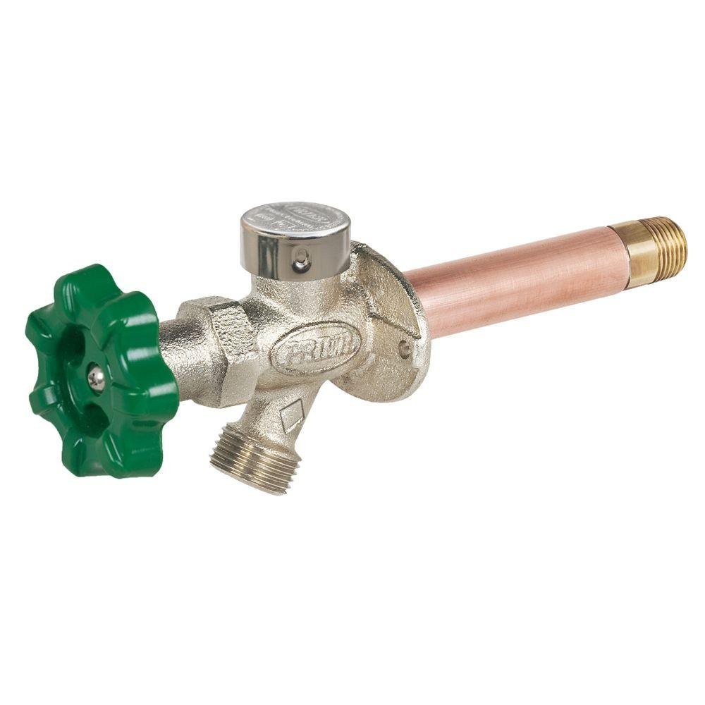 Prier P-164D08 Quarter-Turn Frost Free Anti-Siphon Outdoor Hydrant, 8-Inch