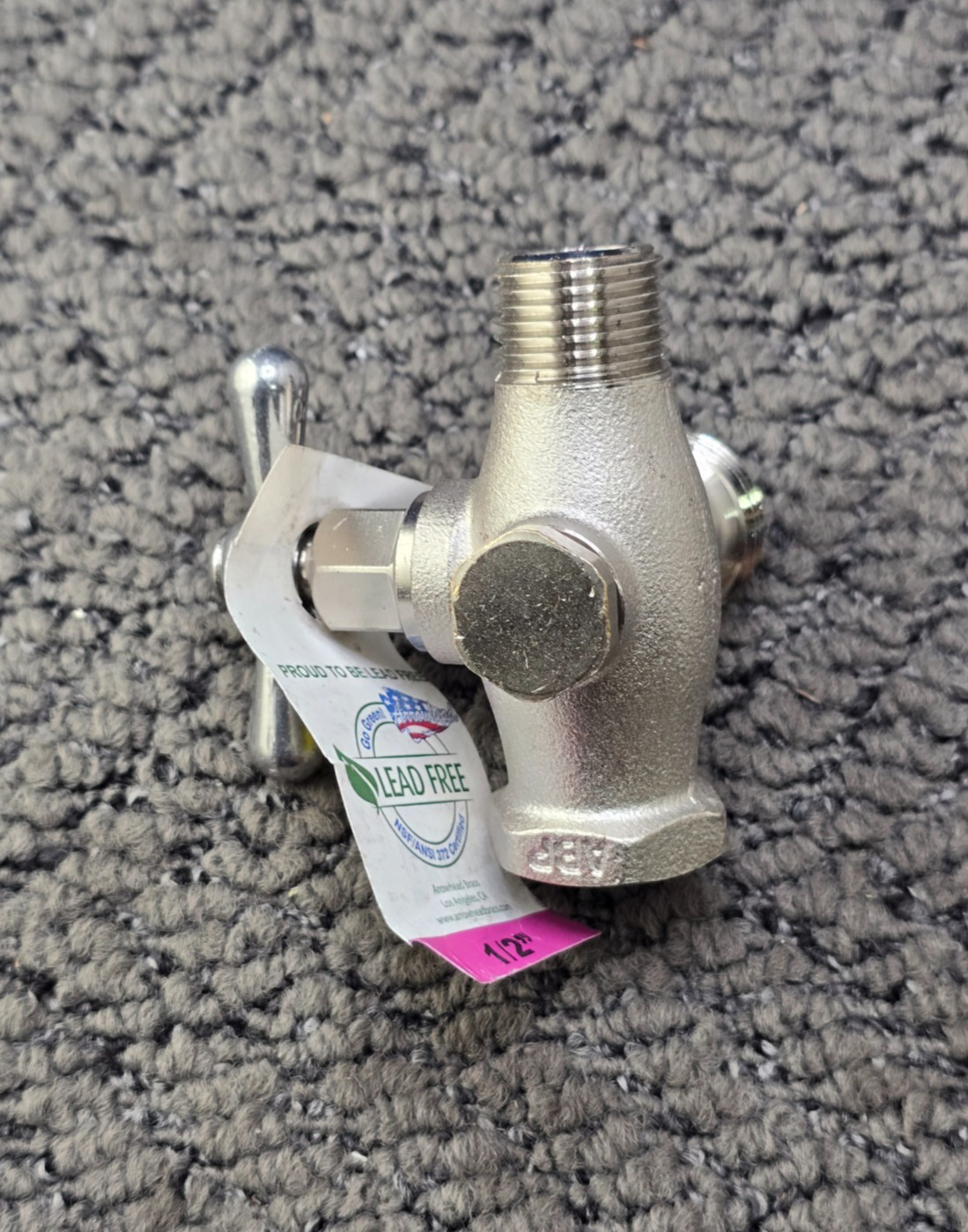 Arrowhead 248LF 1/2-inch Lead-Free 3-Way Reversible Bypass Washing Machine Valve