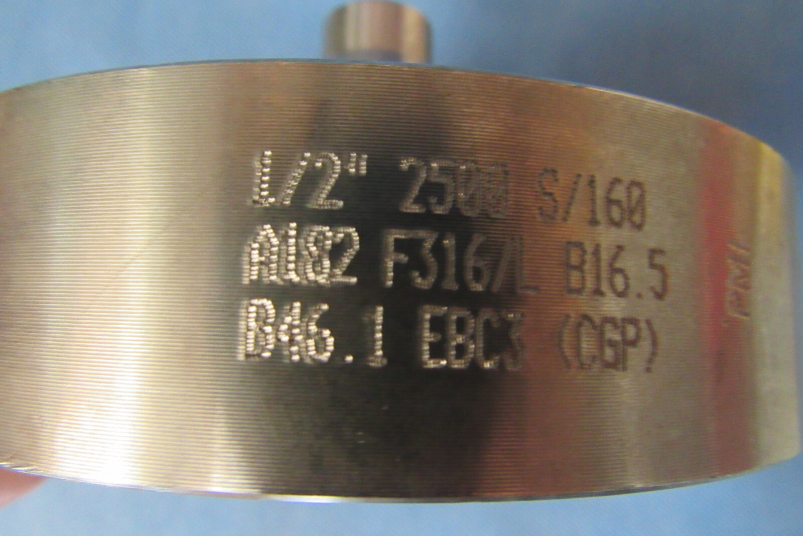 Weld Neck Flange Stainless Steel 1/2″ Class 2500 Schedule 160 Raised Face F316/L