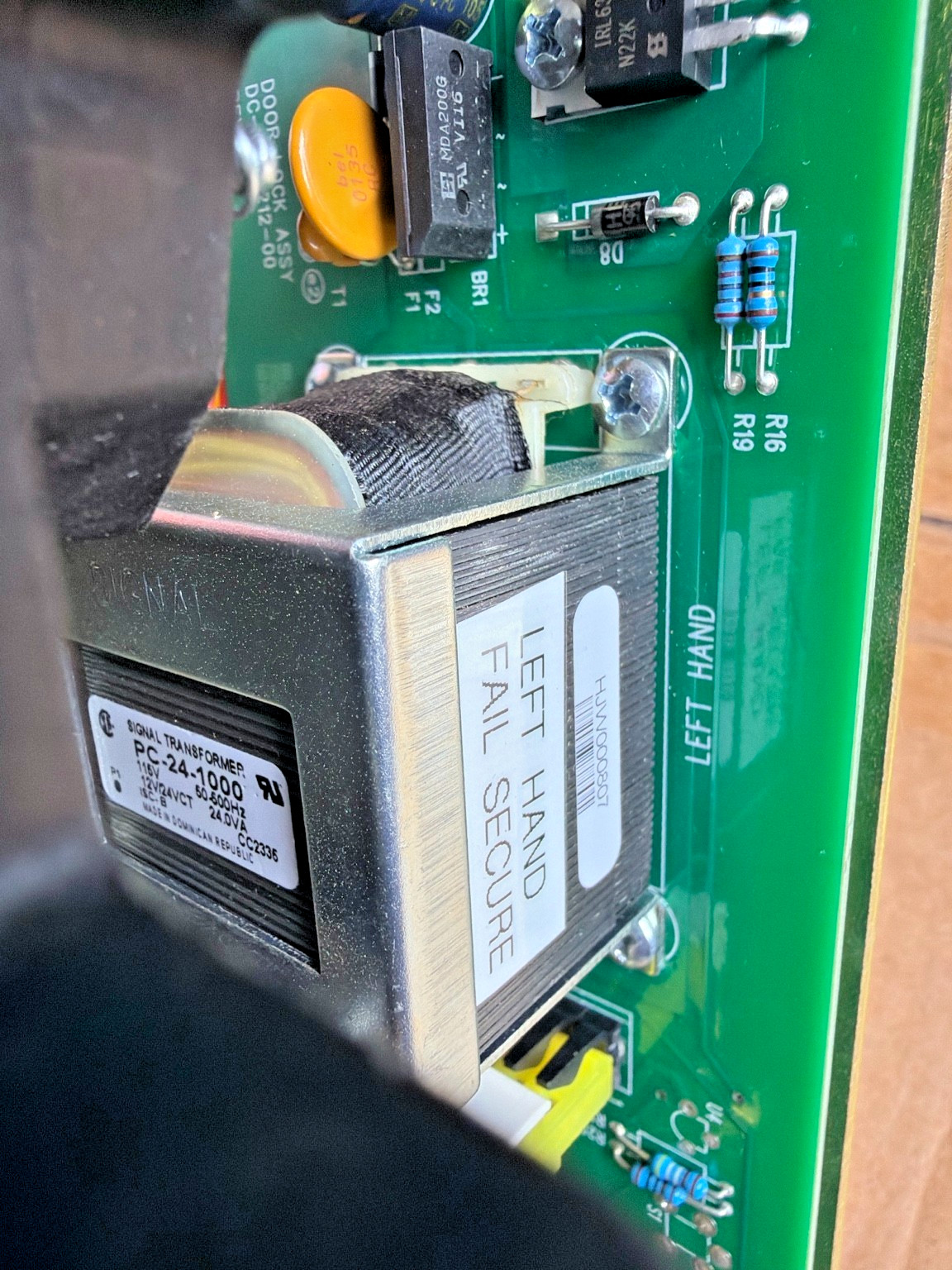 HES DC313087-8 Left Hand Fail Secure Electric Mortise Lock Solenoid 24VAC