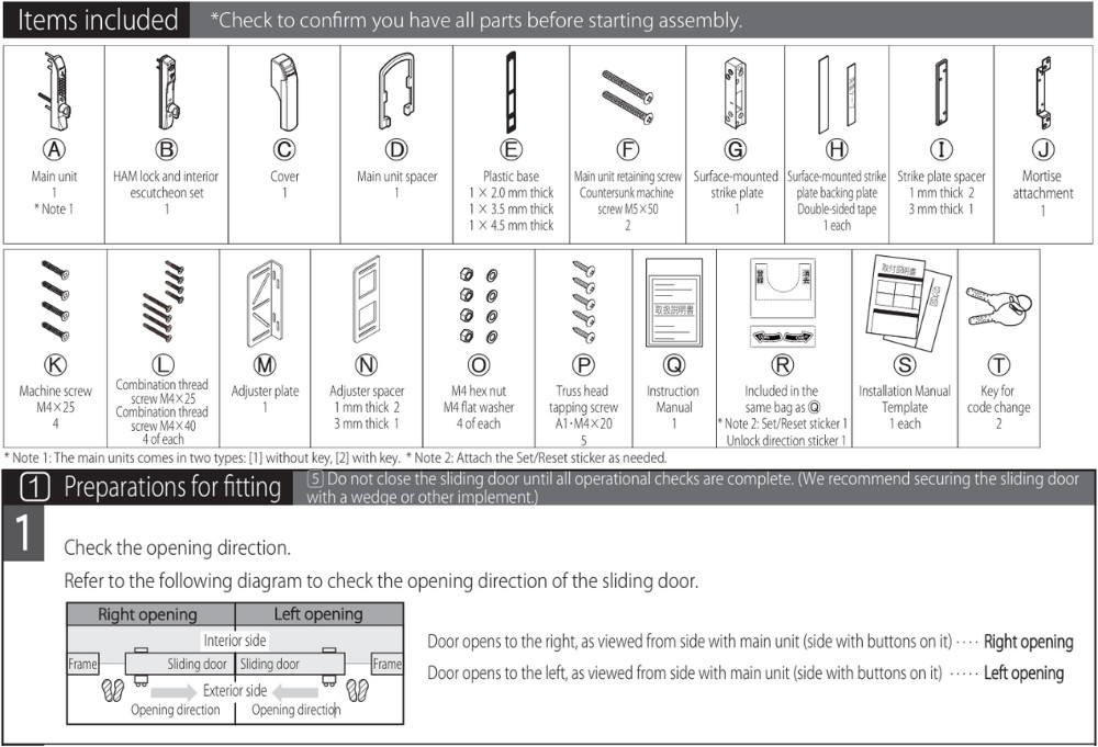 KEYLEX 3100 series Autolock / Sliding Door【MADE IN JAPAN】