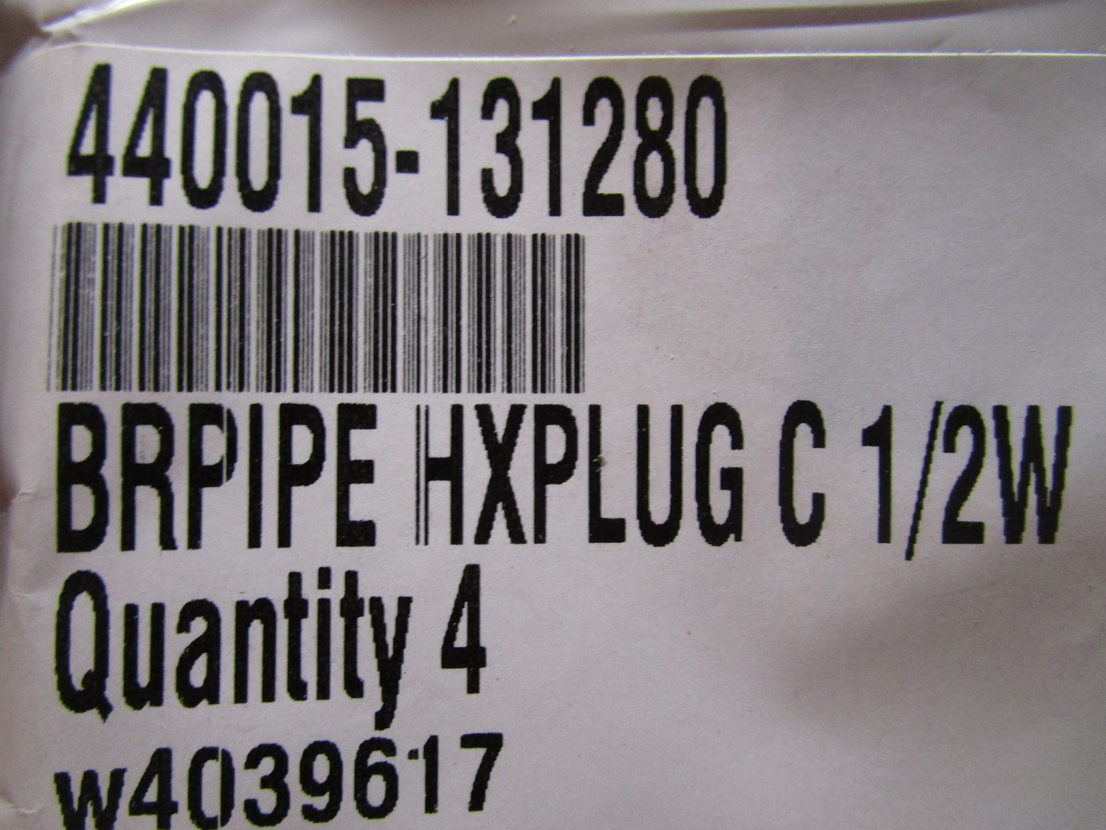 1/2″ NPT Brass Hex Plug QTY 4