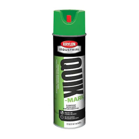 Krylon Industrial K04005000 Over Head Marking Paint, 17 Oz., Fluorescent Green,