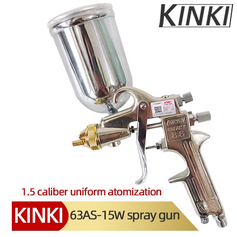 Japan KINKI Spray Gun Auto Furniture Repair Paint Spraying High Atomization Pot