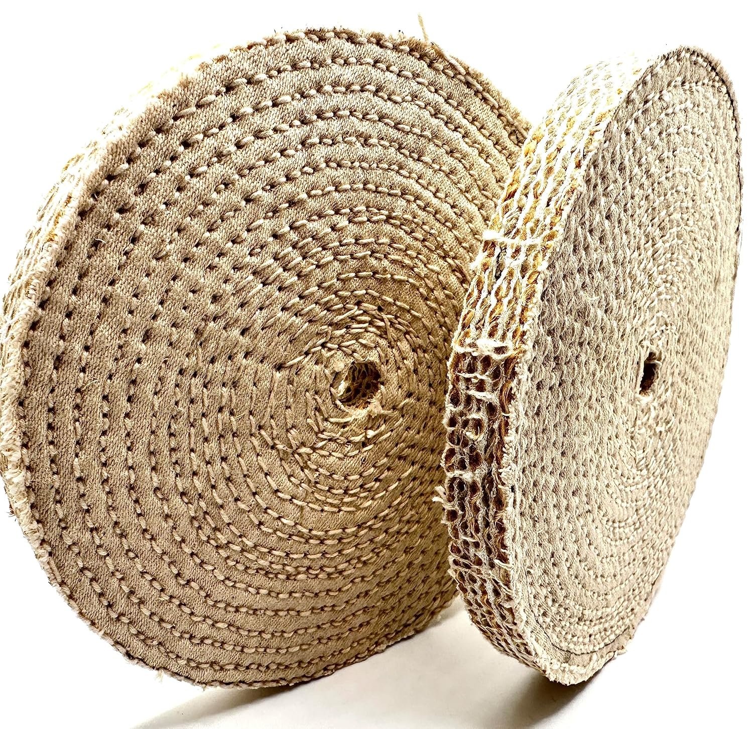 Pro-Graad 2 Pack 6″ EOL Sisal Buffing Wheel, 6 inch x 11 Ply – 1/2 inch Thick…
