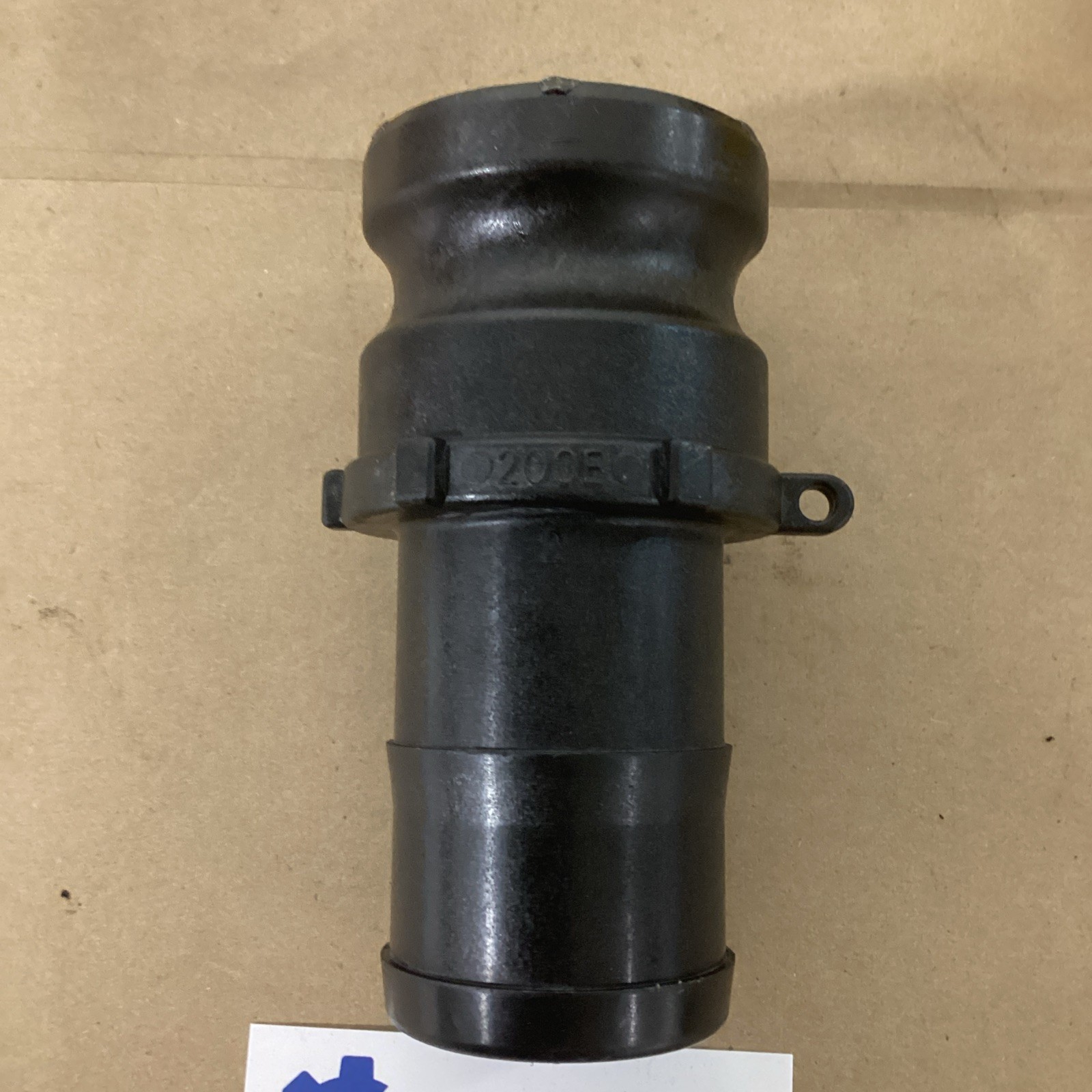 Banjo 200E Polypropylene Cam & Groove Fitting, 2″ Male Adapter x Hose Shank U173