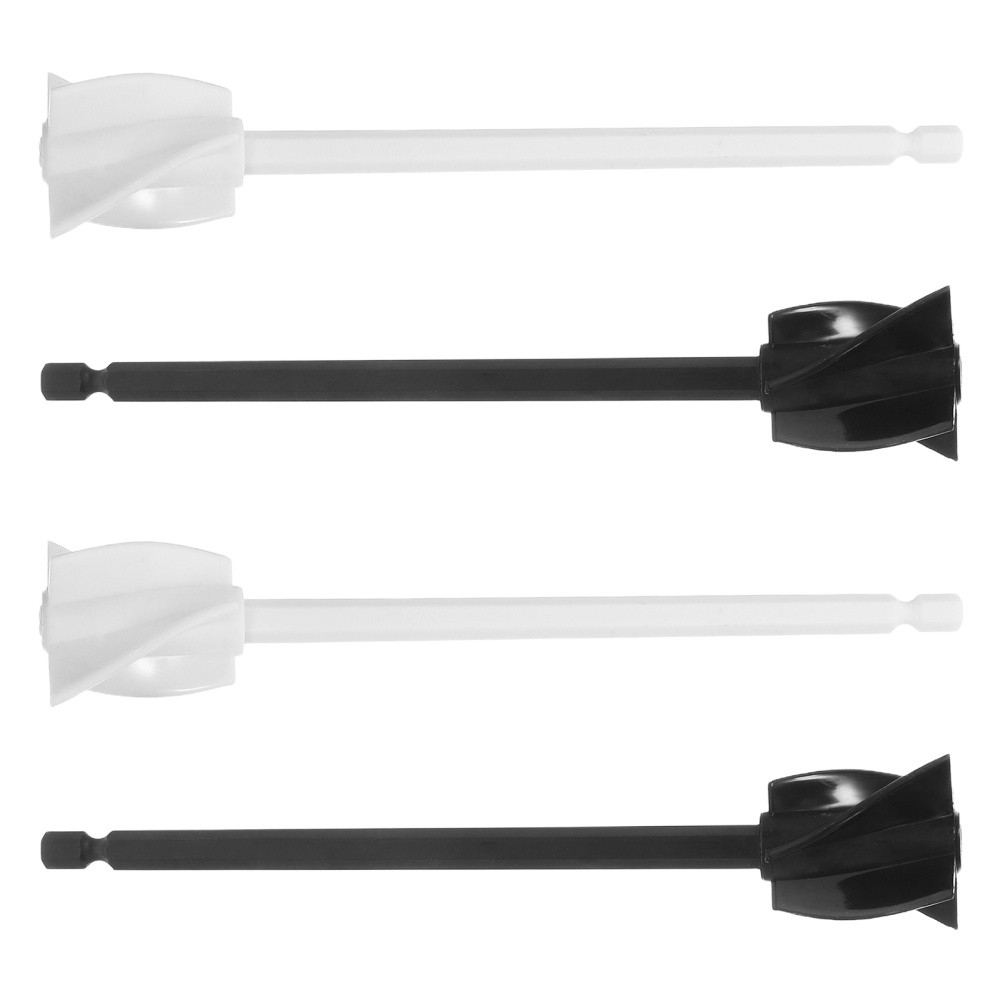 4 Pieces Drill Attachment Spiral Mixer Paddles For Resin And Paint Mixing