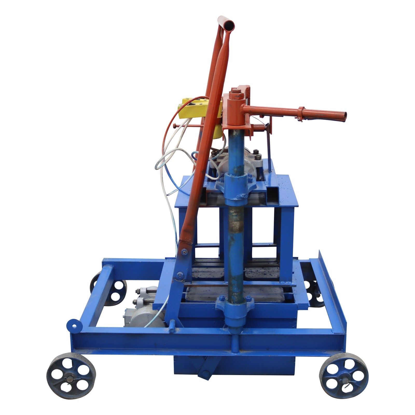 Hand-propelled Hollow Soil Block Brick Molding Machine 220V 15.75×7.87×7.87in