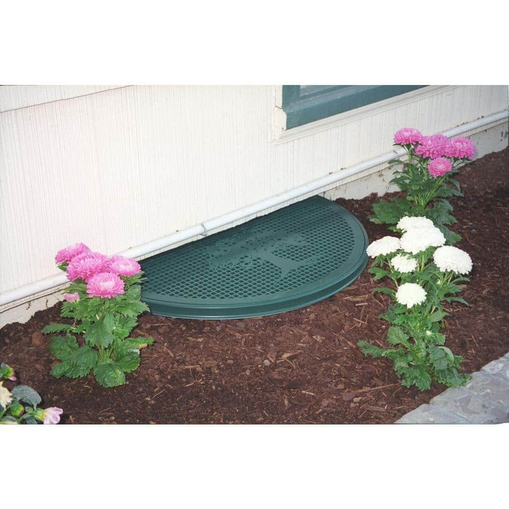 Decovent Crawl Space Vent Unit UV-Protected ABS Plastic Fade Resistant Green