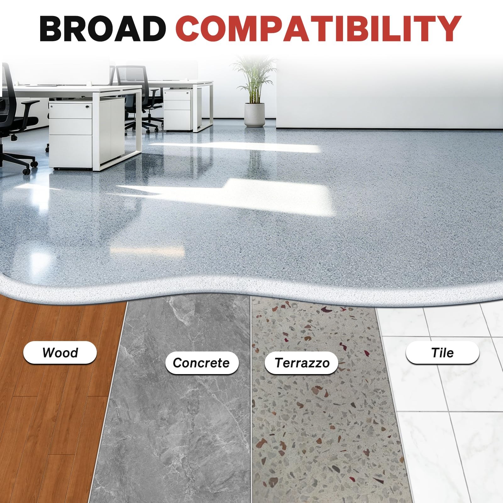 DWIL Epoxy Floor Paint with Colored Sand – 42 Fl Oz (Pack of 1), Light Gray