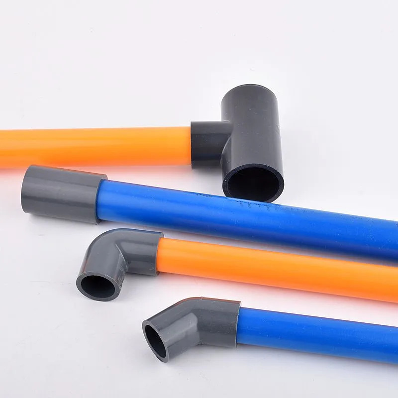 2Pcs 20 25 32 40 50Mm Grey PVC Pipe Connector Straight Elbow Tee Aquarium Fish T