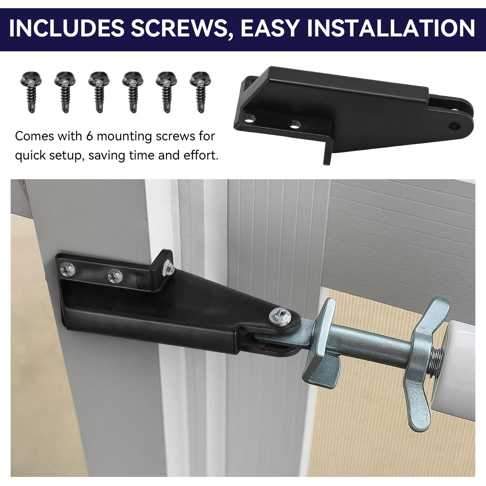 2 Pack N349-324 Screen Door Jamb Bracket for Door Closer Plastic Hardware Rep…