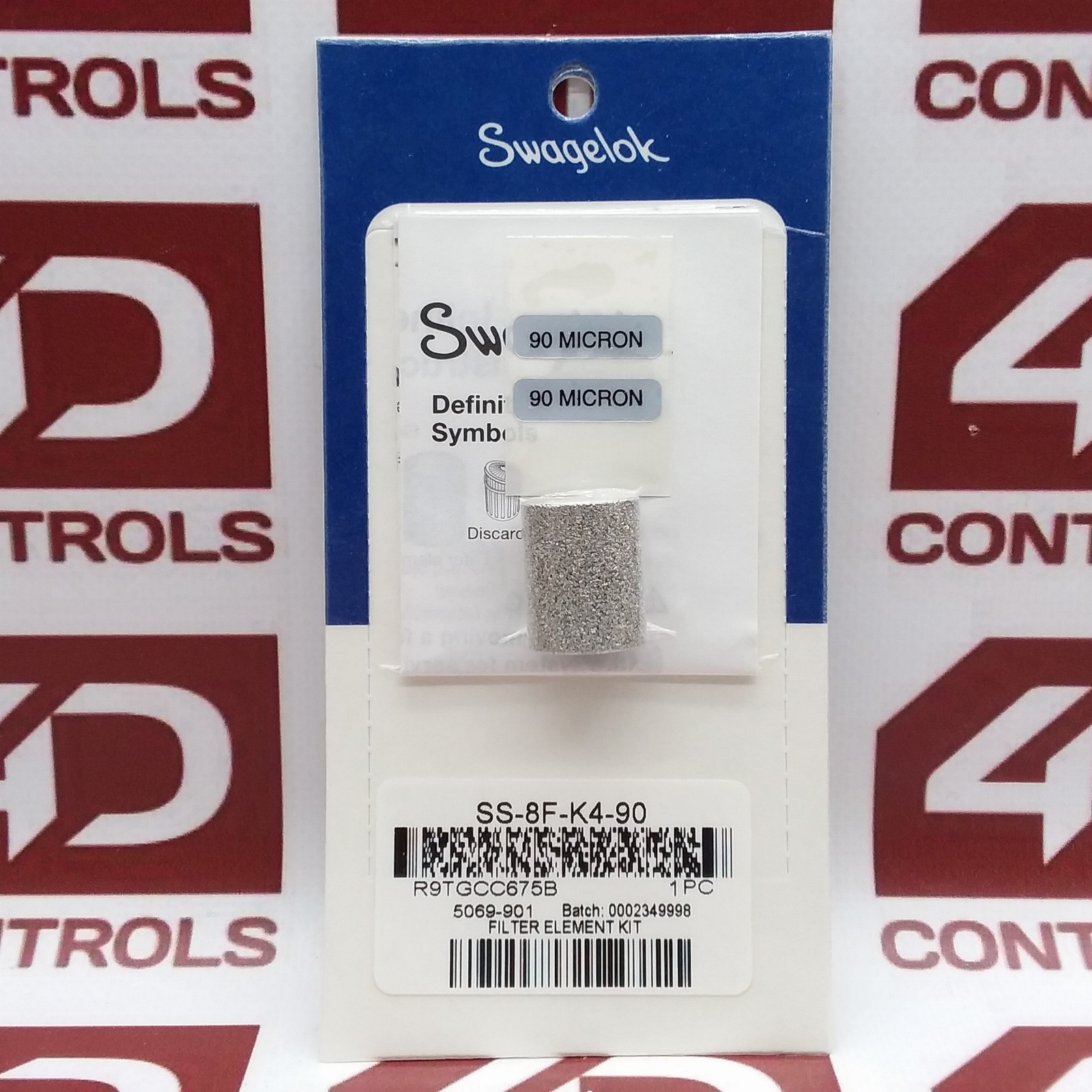 SS-8F-K4-90 | Swagelok | 90 Micron Element Kit For 6f, Sealed
