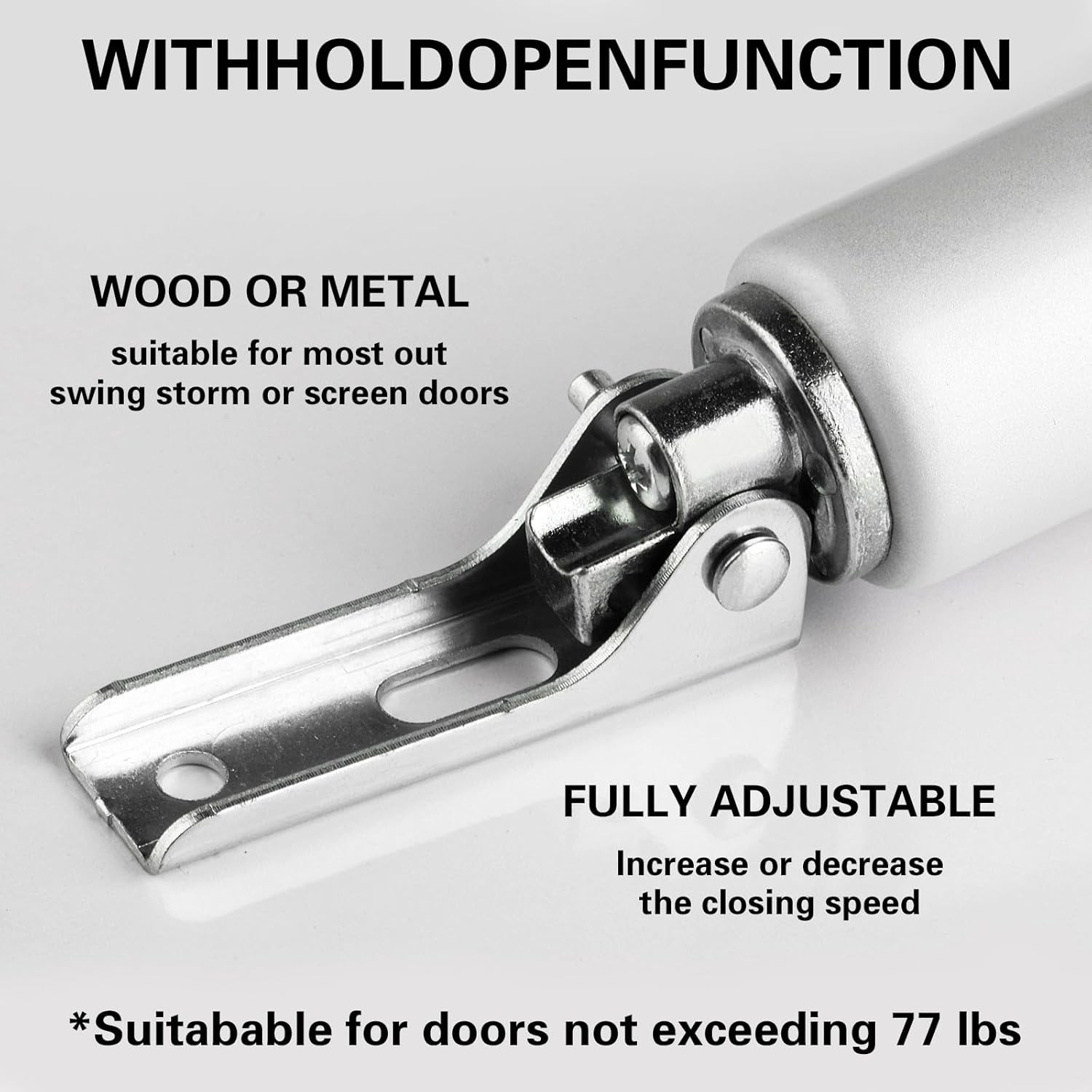 Heavy Duty Pneumatic Screen and Storm Door Closer,1 Set Screen Door Closer,Pneu