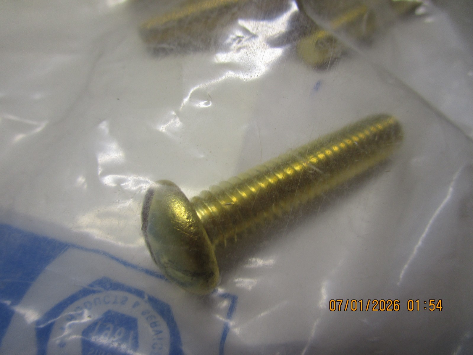 5/16″-18 x 1-1/2″ Slotted Drive Round Head Brass Machine Screw QTY 10