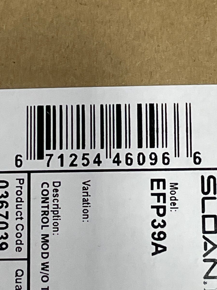 Sloan EFP-39-A Control Module, without Turbine, 367039 Original OEM