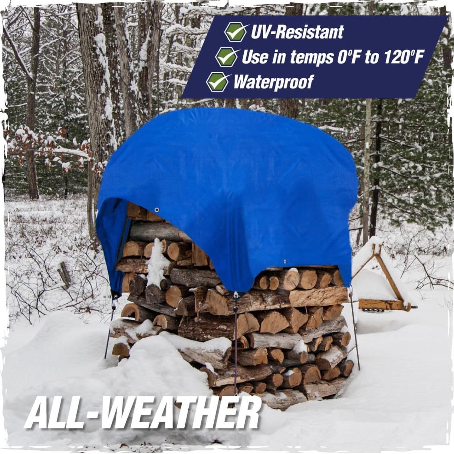 RUGGED RHINO Heavy Duty Waterproof Tarp, 10×20, UV and Tear Resistant Cover w…