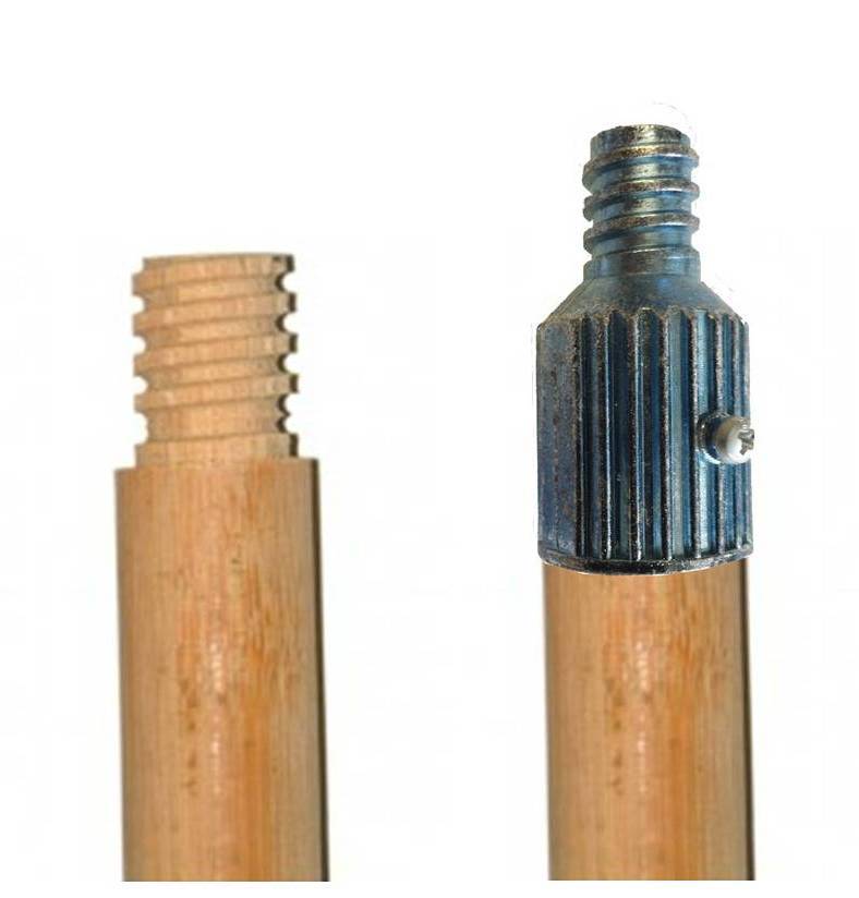 BROOM HANDLE ADAPTERS – (1″) METAL ADAPTERS – HANDLE EXTENSIONS – (4 – PCS)