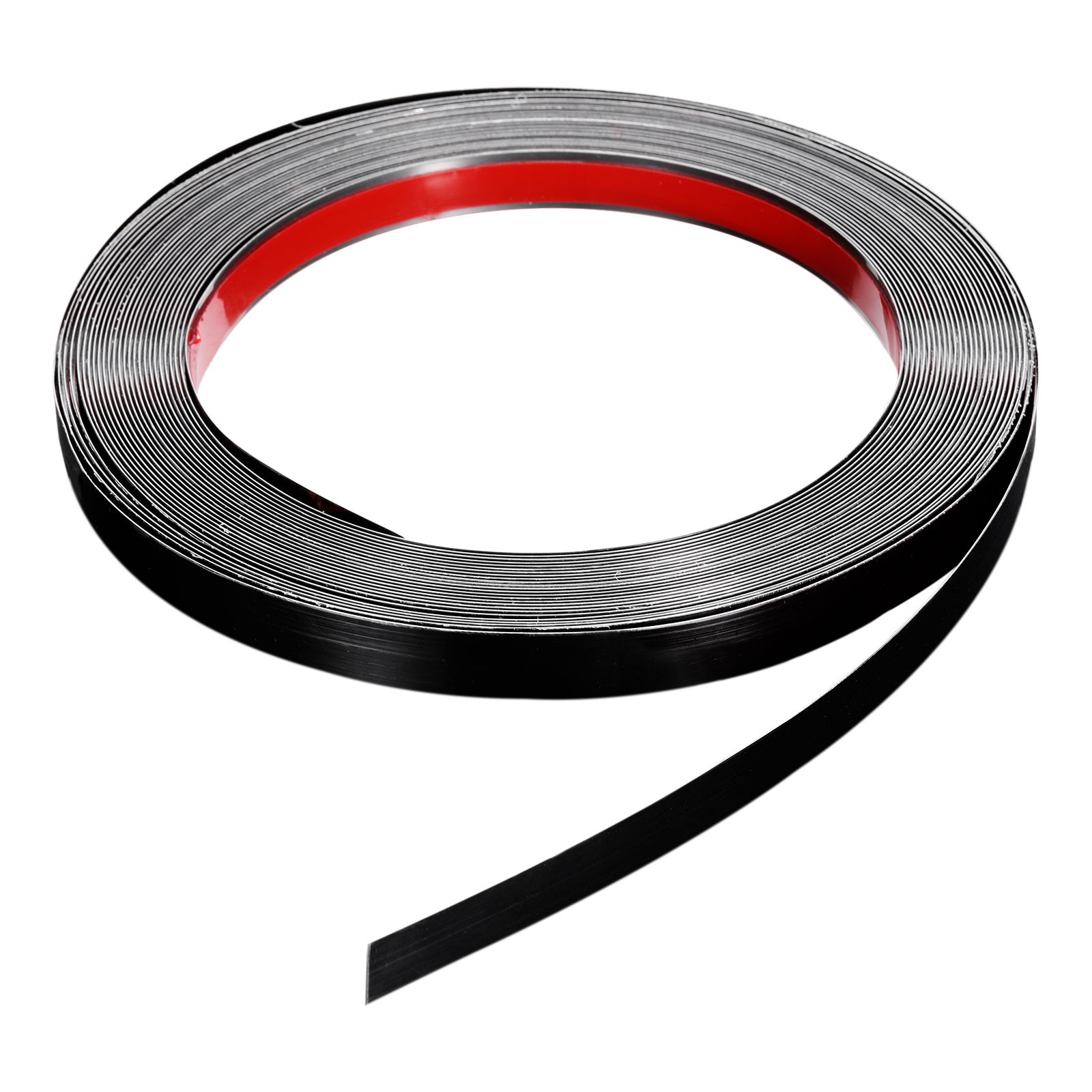 39.4ft x 0.59″ Wall Trim Self Adhesive Stainless Steel Mirror Finish Trim Black