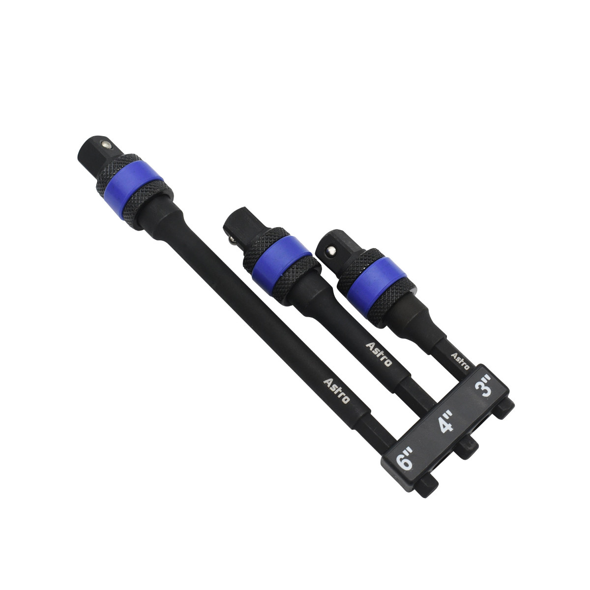 78103Astro Pneumatic 3pc Locking 1/4″ Drive Hex Shank Impact Adapter Extension S