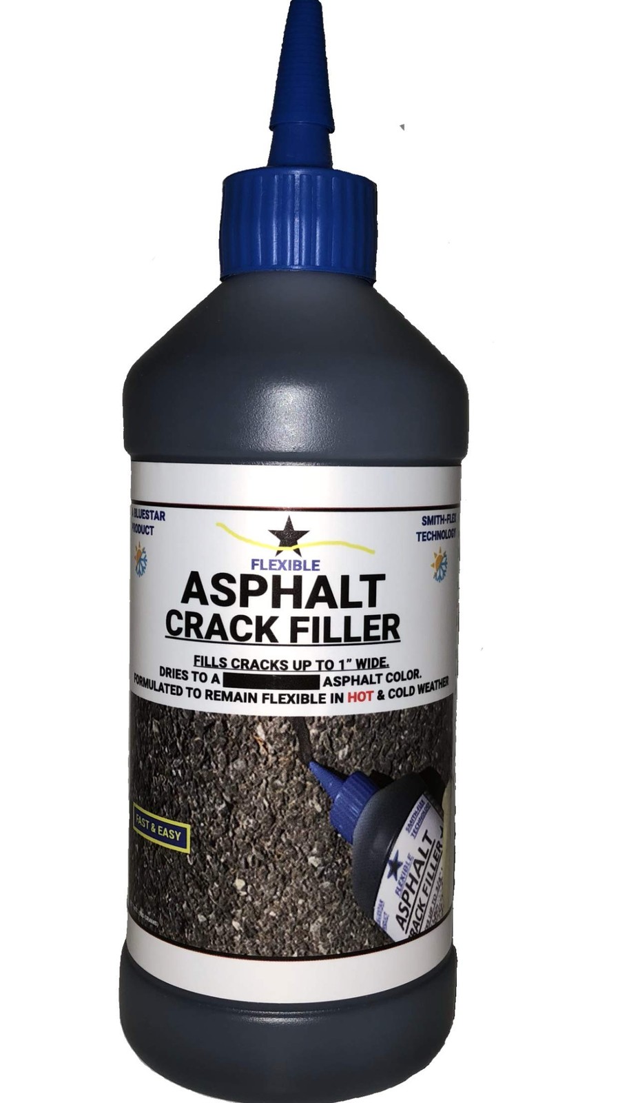 Bluestar Flexible Asphalt Crack Filler, DIY – No Special Tools Needed, Fill Crac