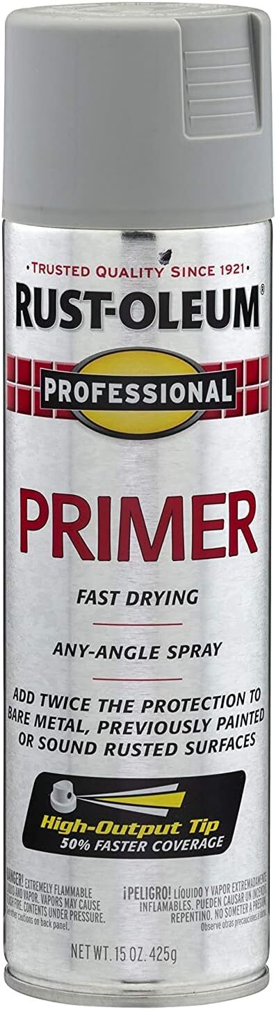 7582838 Pintura En Aerosol Con Imprimacion Profesional, 15 Oz, Imprimacion Gris