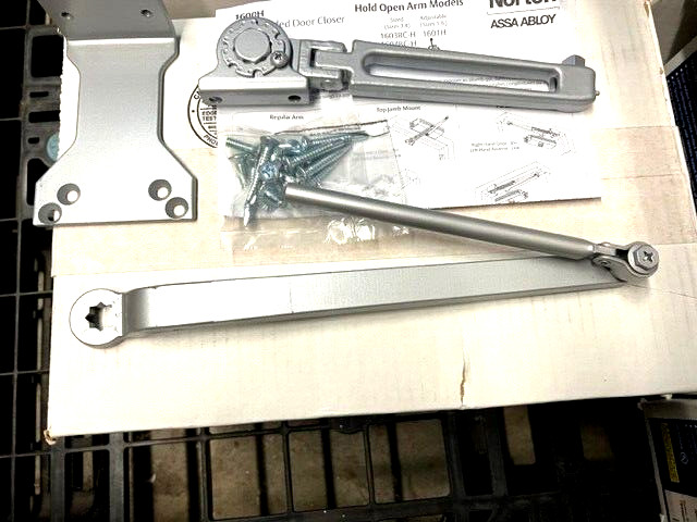 NORTON DOOR CLOSER HOLD OPEN ARM 7701-3 AKA 7701-8 W/1628H HPA BRACKET ALUMINUM
