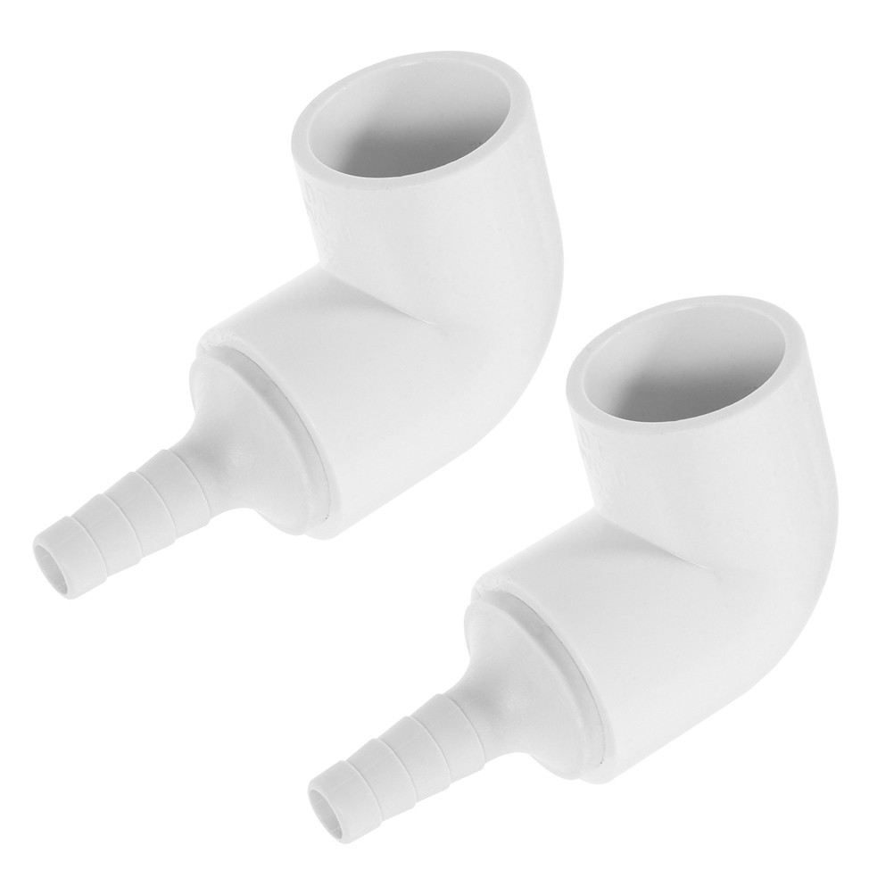 2 Pcs Hydroponic PVC Pipe Connector Adapter Fittings for Indoor Garden Setup