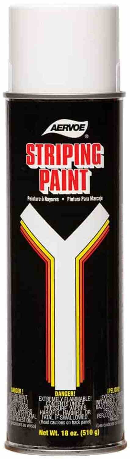 Aervoe 710 Striping Paint, White; Excellent Resistance to Traffic, Oil, and Gaso