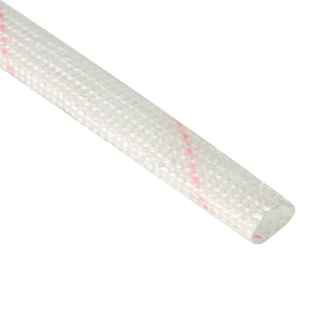 Fiberglass Sleeve 8mm I.D. PVC Insulation Tube 1500V 125C Cable Wrap 88cm 3.28ft