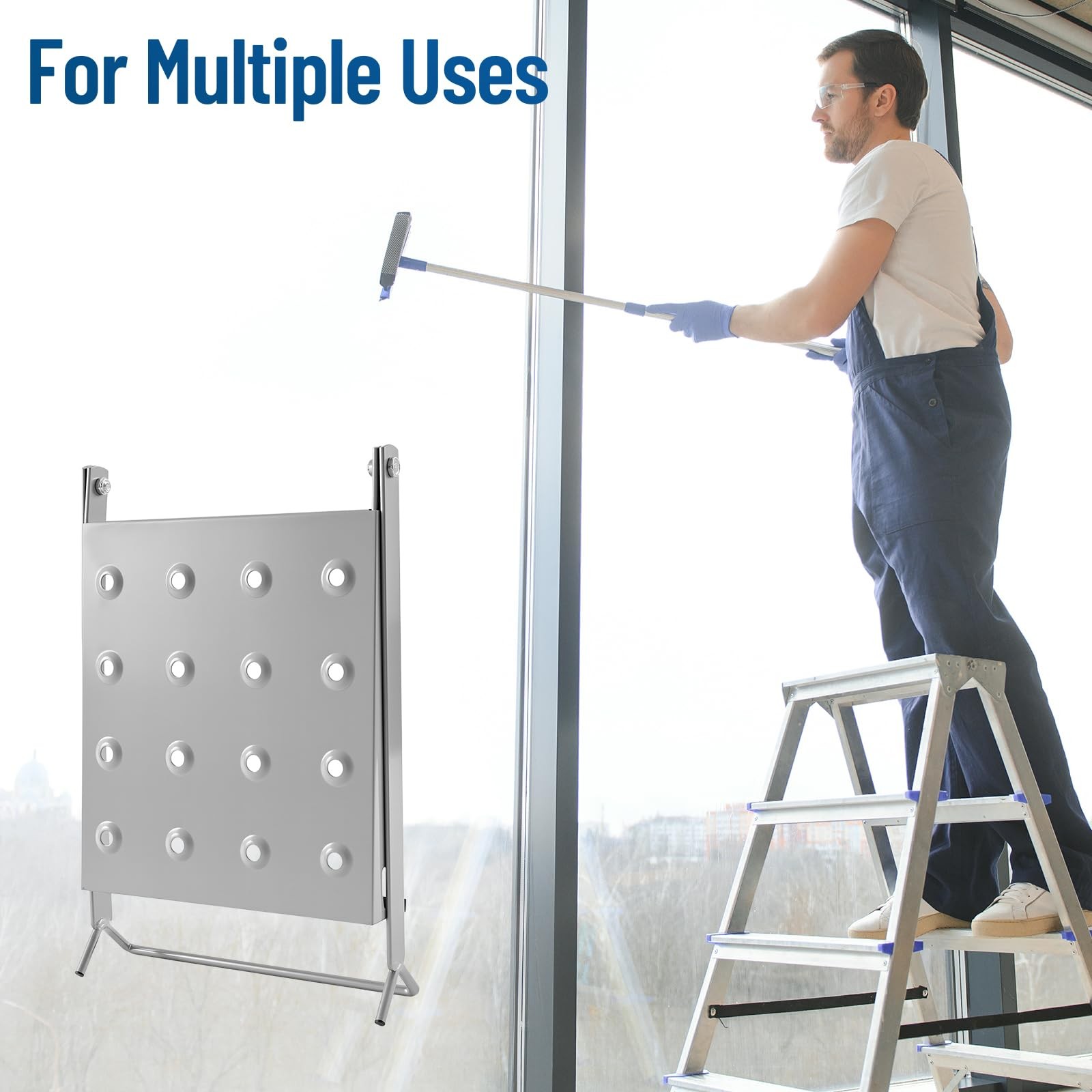 Leifide 1 Pcs Ladder Work Platform 400 Lbs Heavy Duty Non-Slip Platform Tray