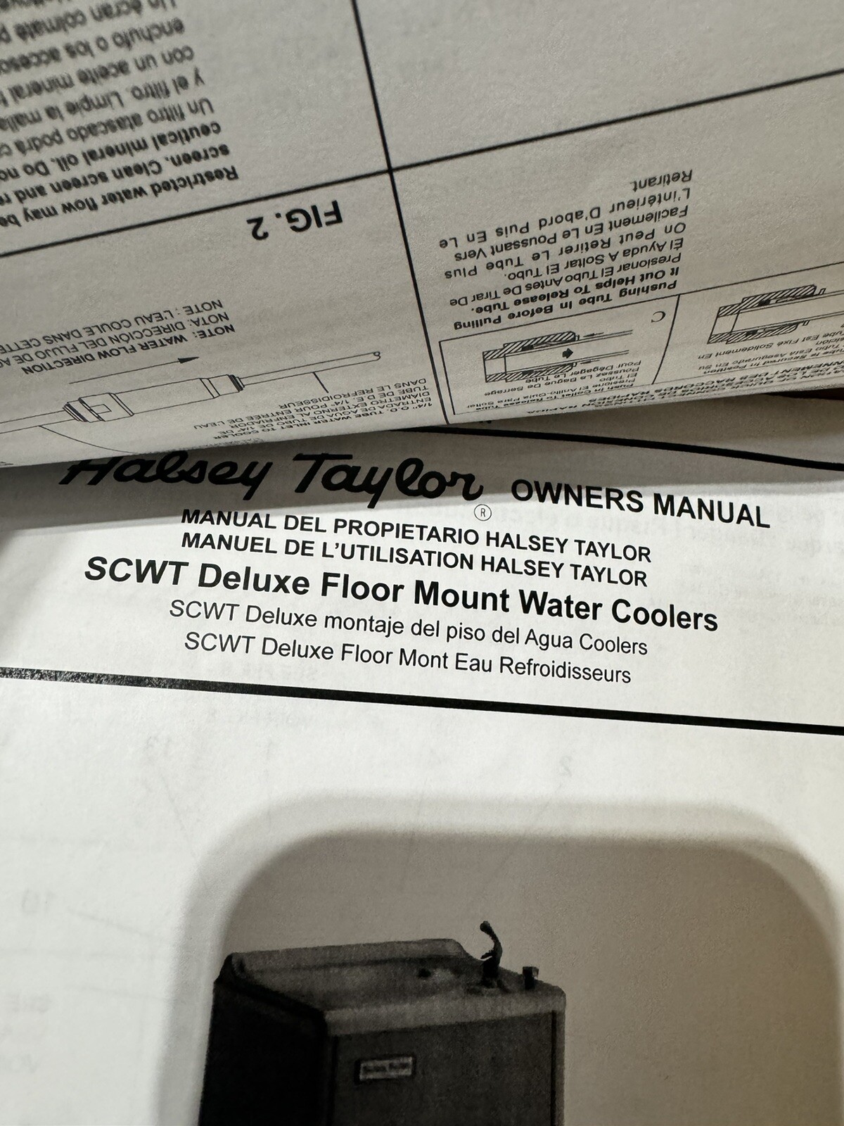 8-GPH Platinum Floor Mount Non-Filtered Halsey Taylor Cooler Drinking Fountain