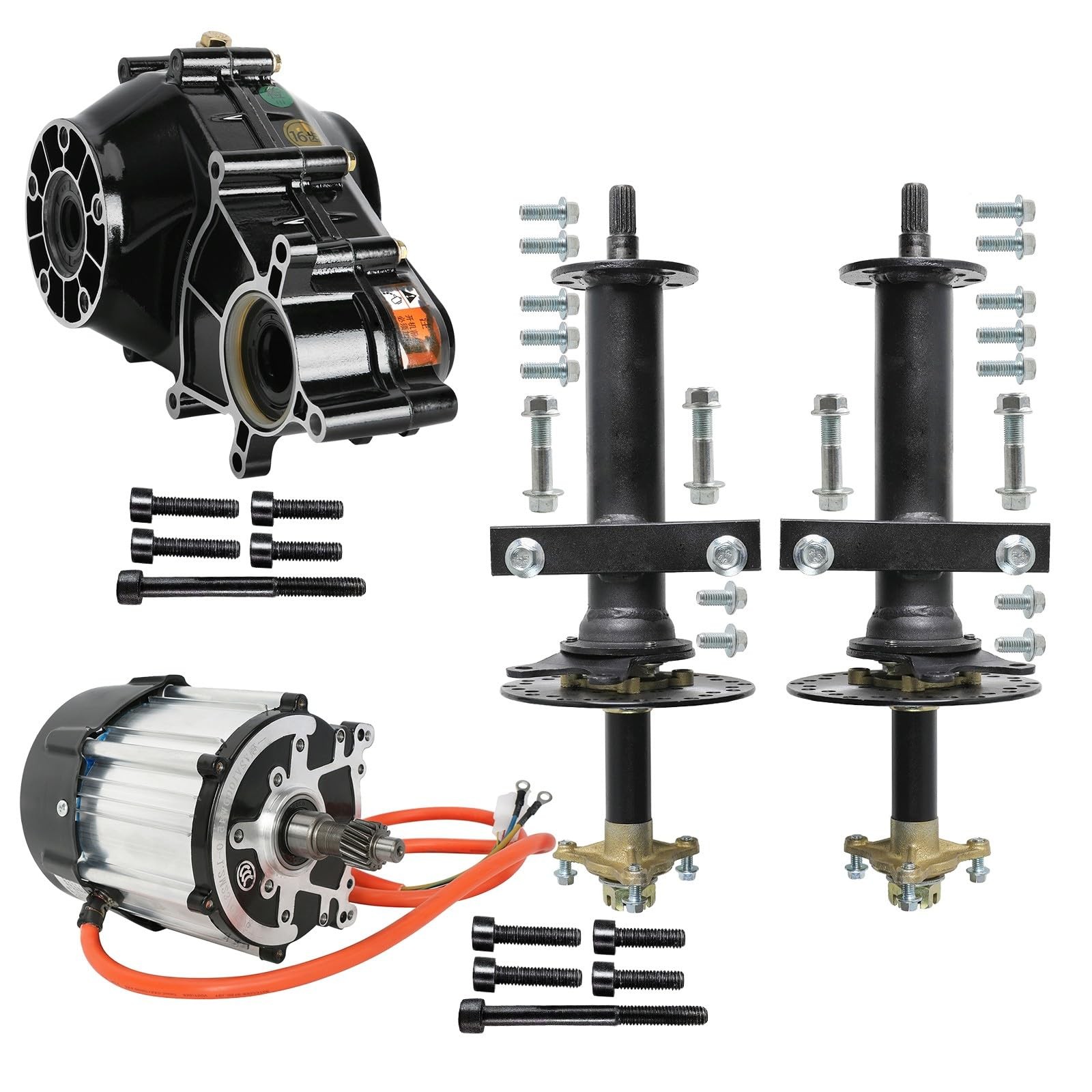 72V 1500W Brushless Motor Kit with 16T Differential Gearbox