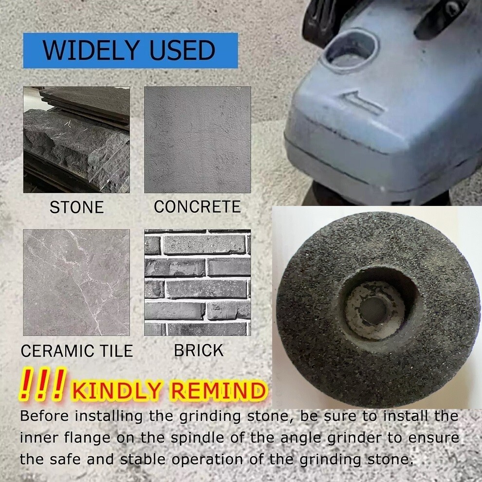 3″ Silicon Carbide Grinding Stone Wheel 4 Granite Stone Ceramic Marble Concrete