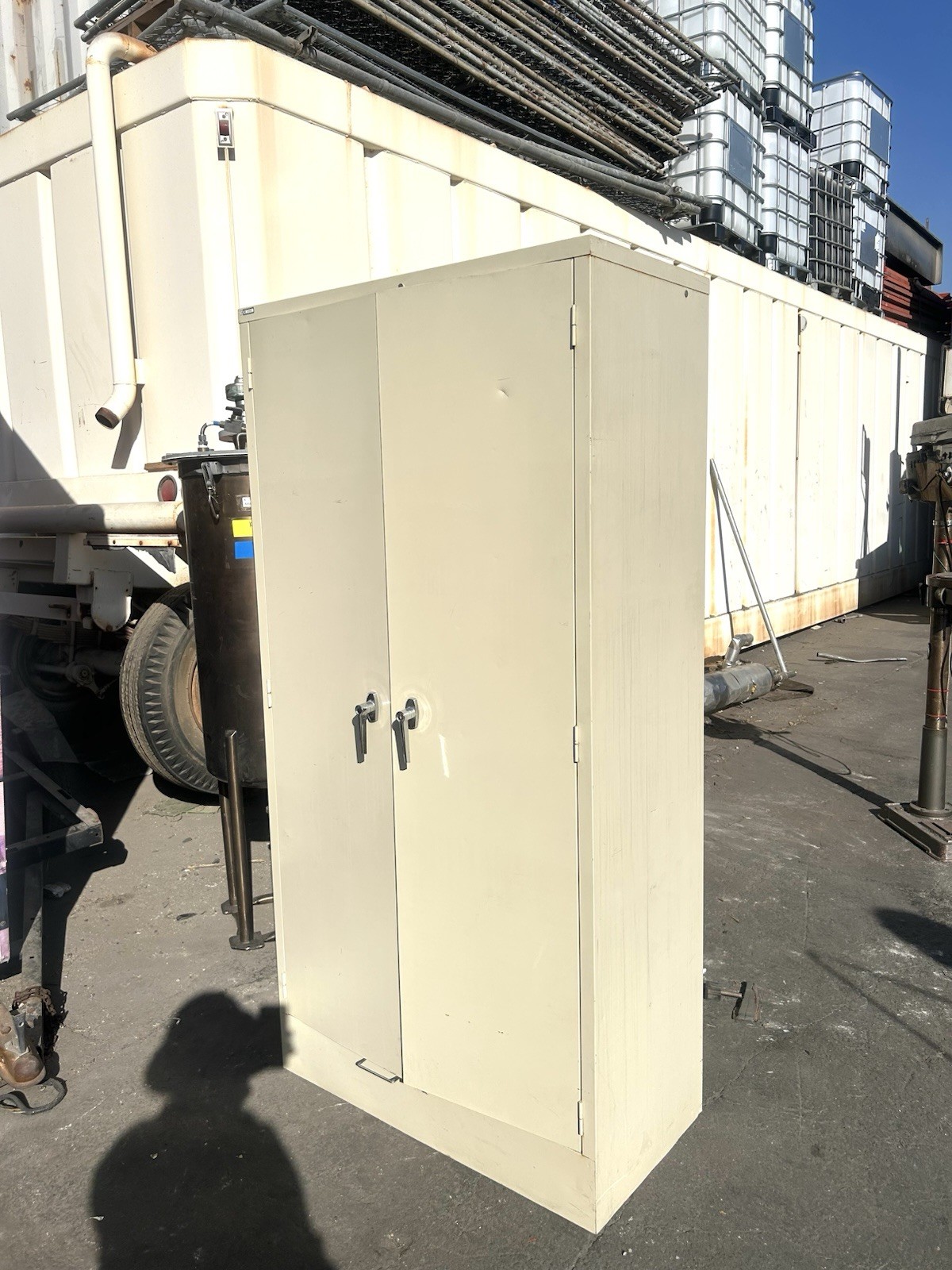 Industrial Heavy Duty Steel Storage Cabinet 72” x 36” x 24” Locking Double Door