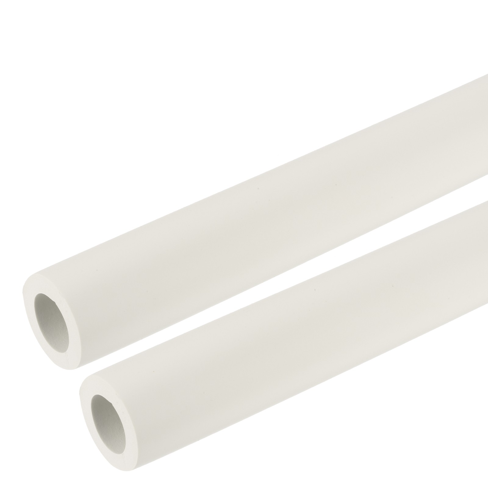 2pcs 0.3 Meter/1ft Pipe Insulation Tube 18mm ID 30mm OD Foam Tubing, White