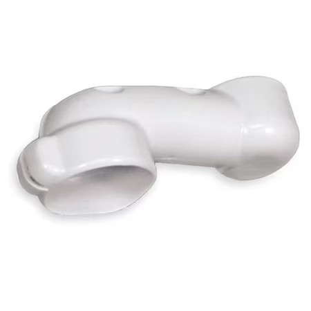 Truebro 82195 1-1/4- 1-1/2 Dia, Molded Vinyl, White, -, Offset Tailpiece