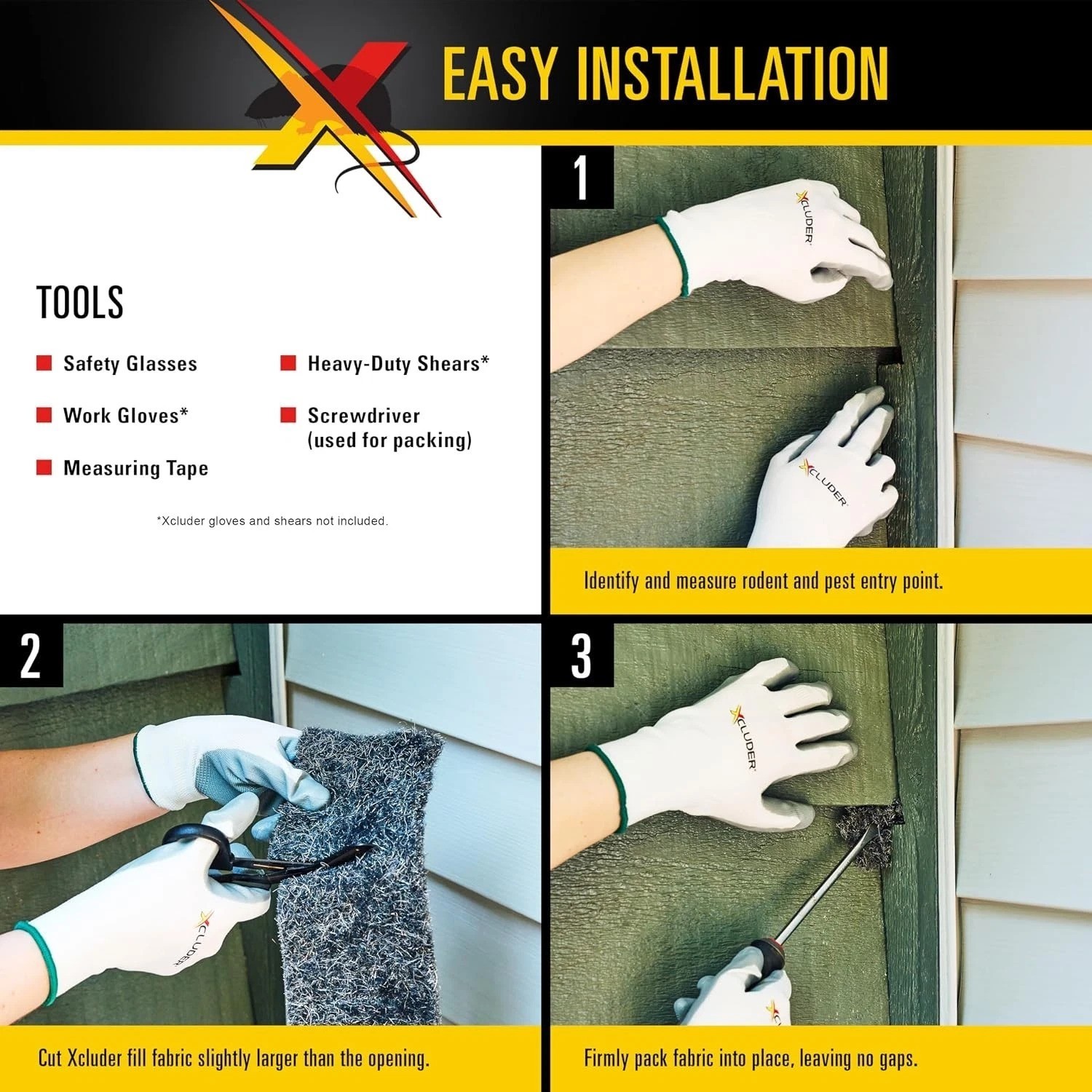Rodent Control Fill Fabric 6 Rolls Stainless Steel
