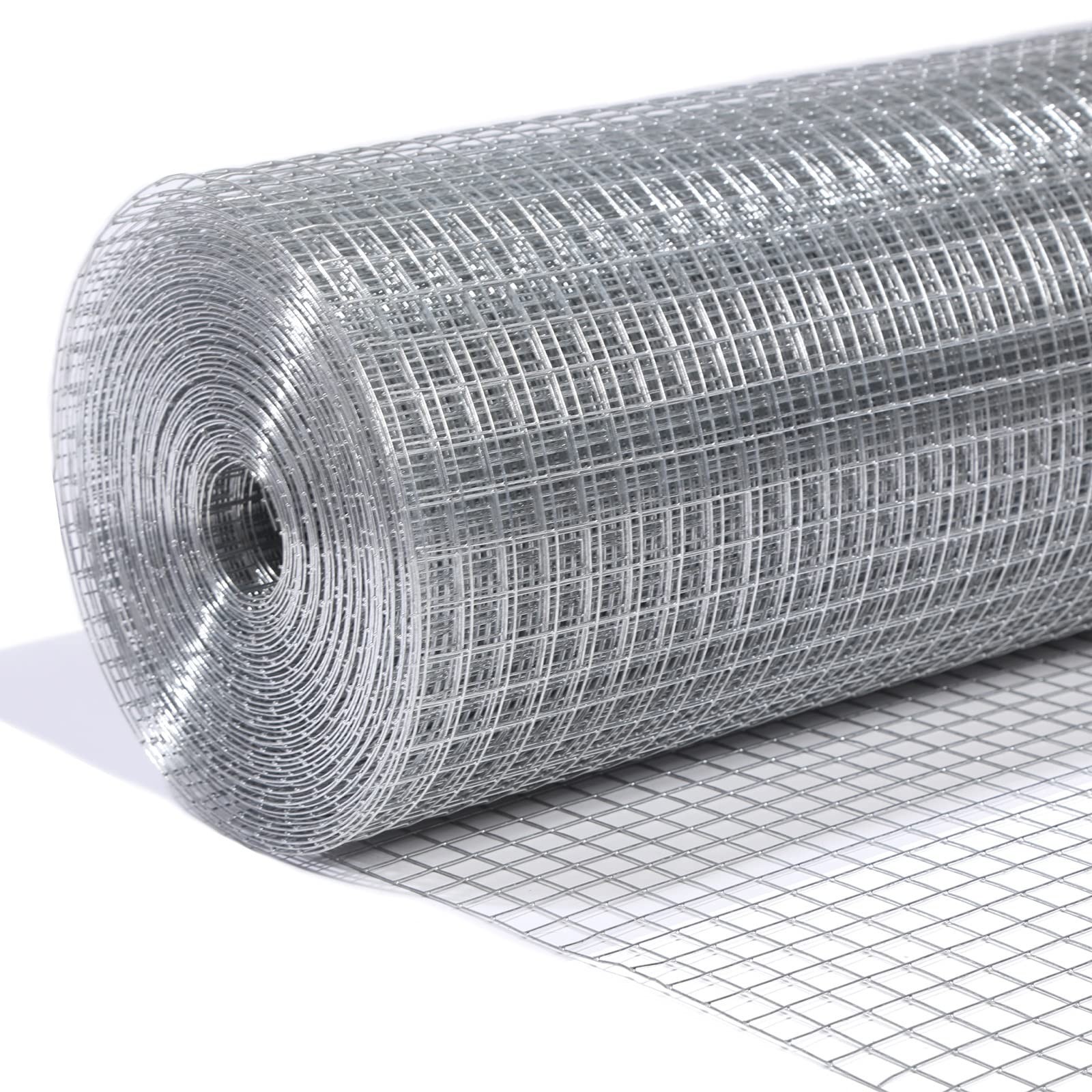 1/2inch Galvanized Hardware Cloth 24″ x 100′ 19 Gauge Hot-Dip Galvanized Afte…