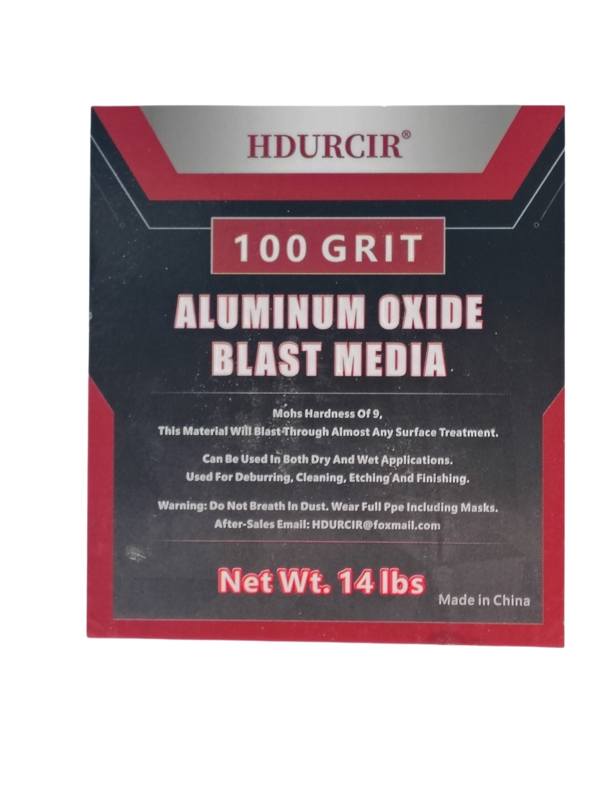 Aluminum Oxide Blast Media (#100 Grit (Fine) 14 lbs