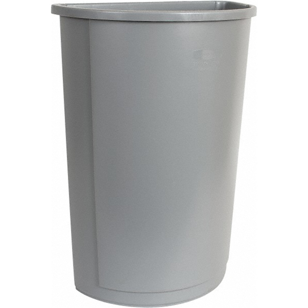 Msc Industrial Supply Rubbermaid 21 Gal Gray Half-Round Trash Can 5004999
