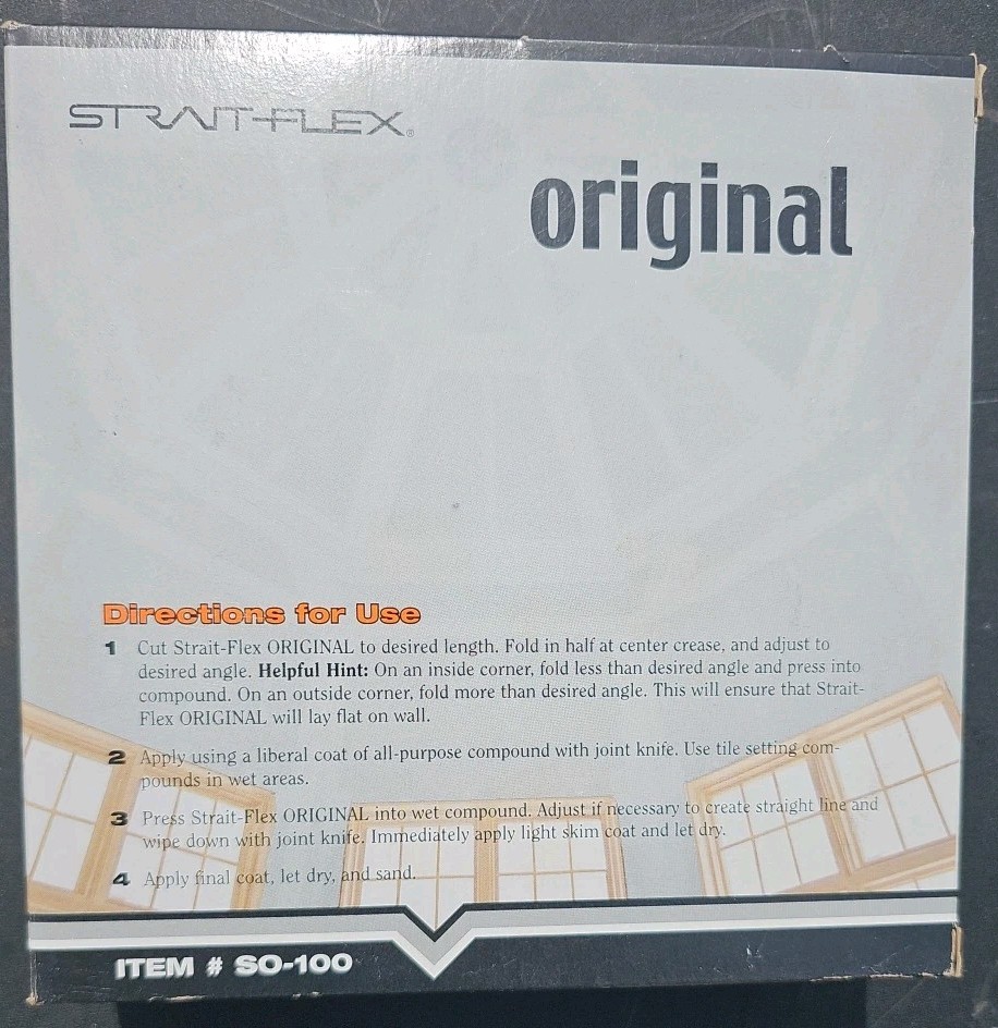 Strait-Flex Original 2-3/8 In. x 100 Ft Outside Corner Bead, SO-100, New