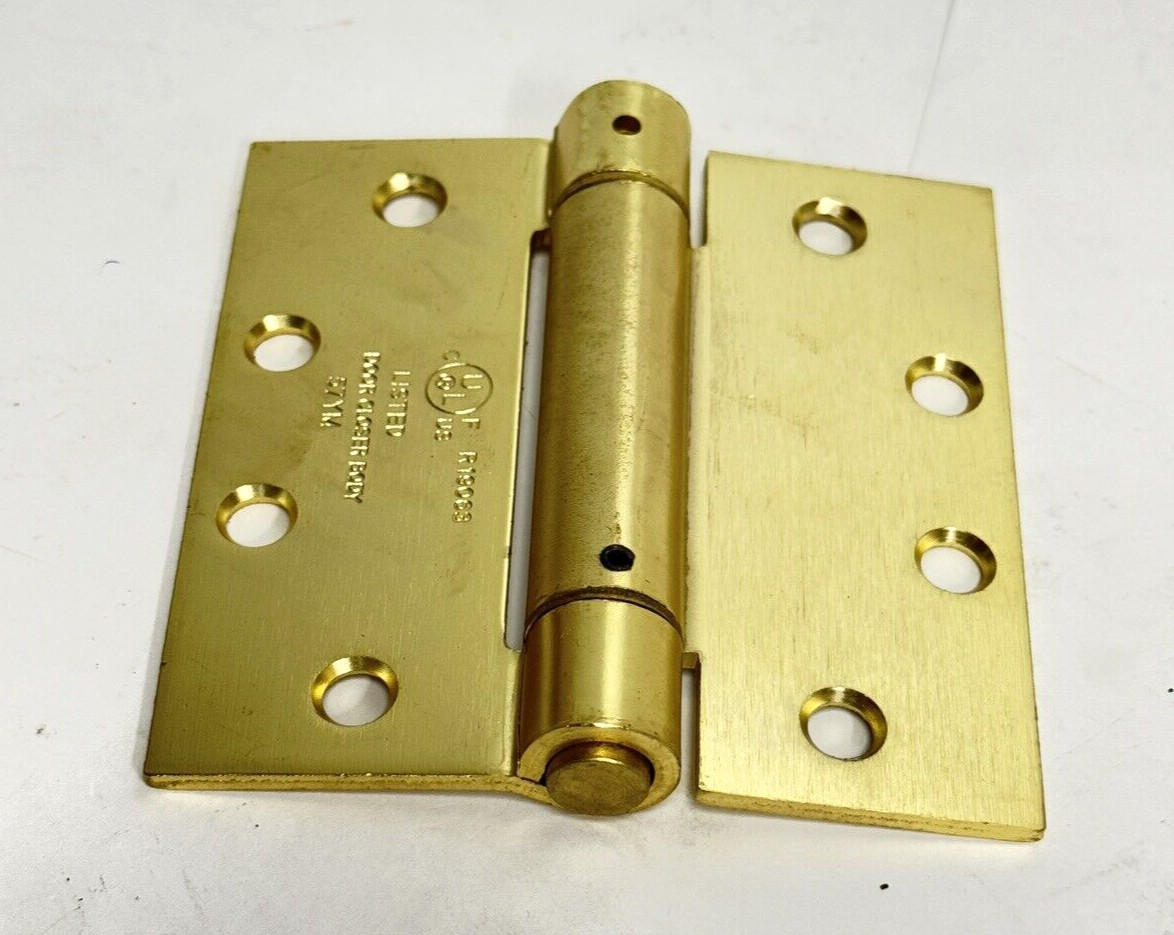 3-Pk Satin Brass 4.5″x4.5″ Square Corner Spring Hinge Door Closer Body 57YM