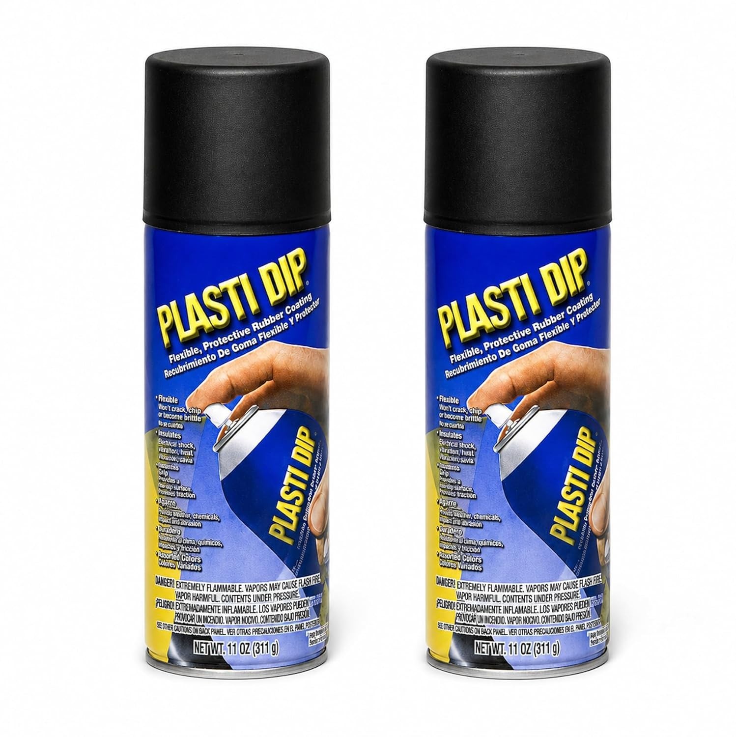 Multi-Purpose 11oz Rubber Coating Spray – 2 Pack for Flexible Surface Protection