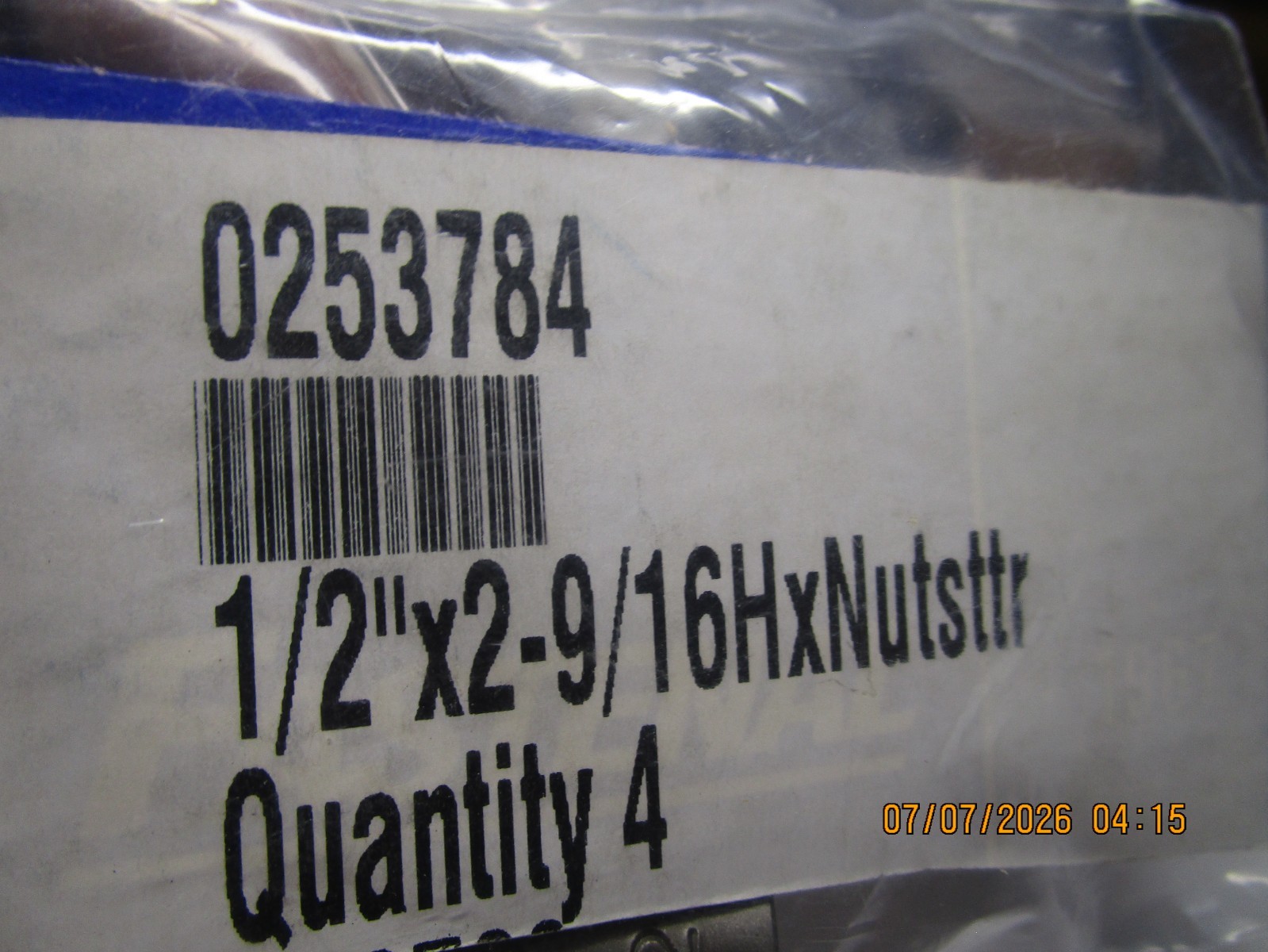 1/2″ x 2-9/16″ OAL Nutsetter QTY 4